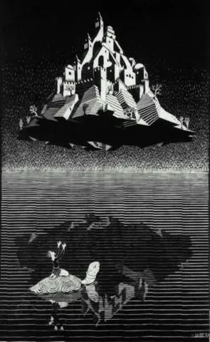 Рис 12 М К Эшер Воздушный замок гравюра на дереве 1928 - фото 15