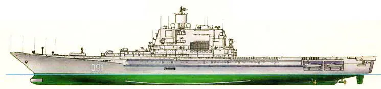 Тяжелый авианесущий крейсер Адмирал флота Советского Союза Горшков проект - фото 4
