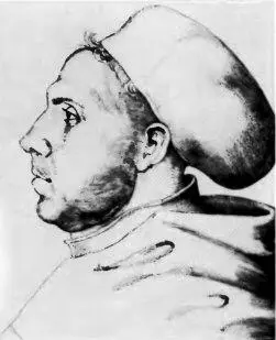 Портрет Мартина Лютера в докторской шапочке Лукас Кранах Старший 1521 Зверь - фото 11