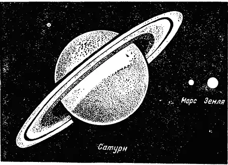 Рис 2 Сравнительные размеры Сатурна Марса и Земли Мы не знаем что - фото 4