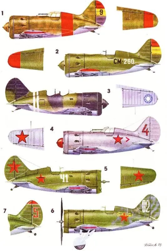 1 Один из первых И16 тип 5 ВВС республиканской Испании конец 1936 г 2 И16 - фото 4