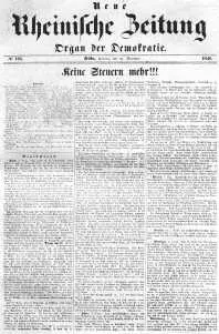 Страница Neue Rheinische Zeitung со статьей К Маркса Буржуазия и - фото 2