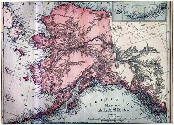 Территории Русской Америи отошедшие к США Карта 1895 г Русские офицеры в - фото 57