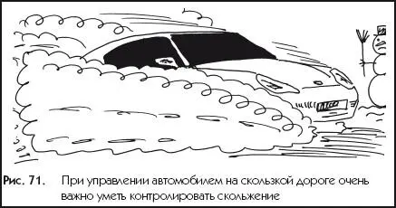 Рис 71При управлении автомобилем на скользкой дороге очень важно уметь - фото 71