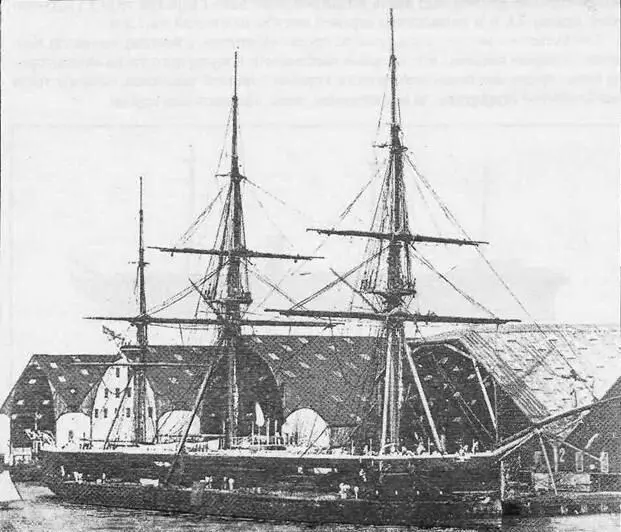 Кэптен во внутренней гавани Королевской военноморской базы в Портсмуте 1870 - фото 71