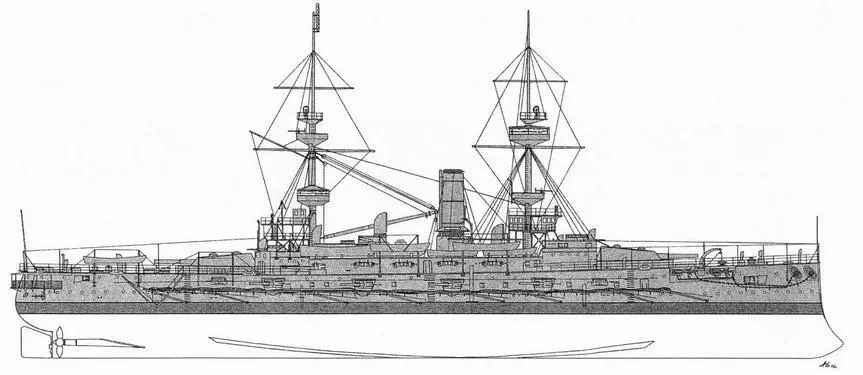 ЮпитерВнешний вид корабля по состоянию на 1904 г ЮпитерВнешний вид - фото 47
