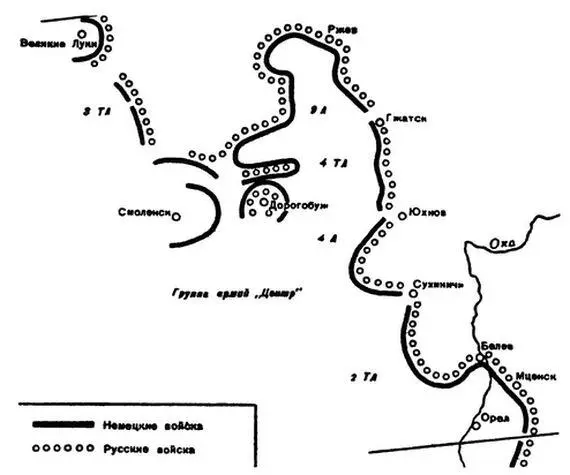 Группа армий Центр к моменту окончания зимней кампании 19411942 гг Перед - фото 8