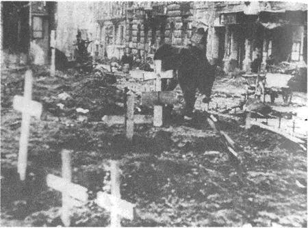Одинокая лошадь ходит среди солдатских могил Январь 1945 года Между тем бои в - фото 80