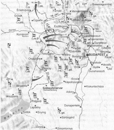 Попытка прорыва Операции Конрад I и Конрад II 112 января 1945 года 11 - фото 111