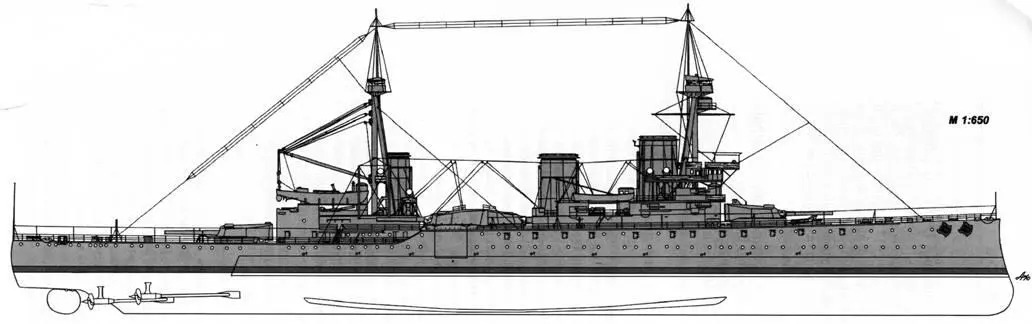 Инвинсибл Внешний вид корабля по состоянию на апрель 1915 г - фото 35