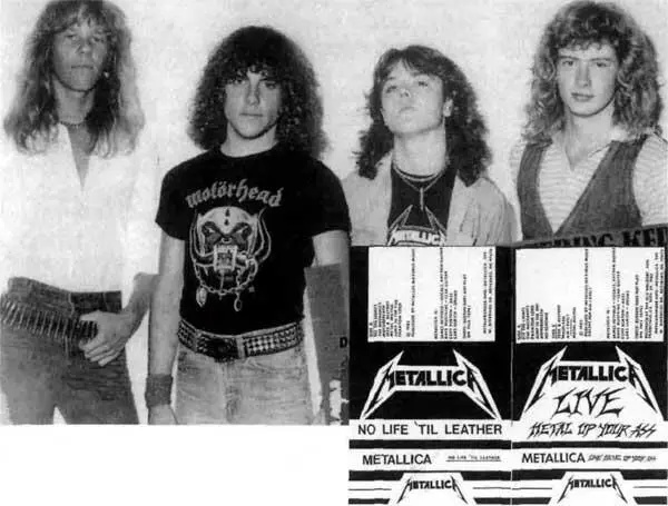 Первый устоявшийся состав Metallica фото 1982 г Слева направо Хэтфилд Рон - фото 6
