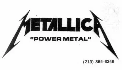 Одна из визиток которые Рон Макговни сделал для группы Metallica к - фото 7