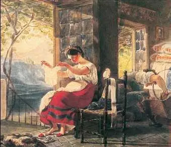 К П Брюллов Семья итальянца Акварель 1830 г Государственная - фото 128