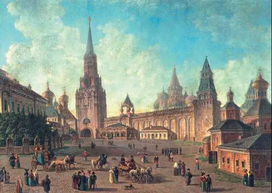 Ф Я Алексеев Площадь внутри Московского Кремля 1810е гг - фото 166