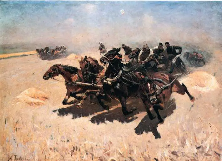 М Б Греков Тачанка 1925 г Государственная Третьяковская галерея Москва - фото 276