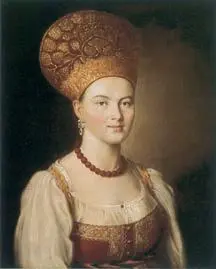 И П Аргунов Портрет неизвестной в русском костюме 1784 г Государственная - фото 59
