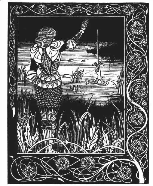 О Бёрдсли Иллюстрация к книге Т Мэлори Смерть короля Артура 189394 гг - фото 139