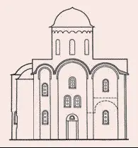 Крестовокупольный храм Разрез Успенский собор 115889 гг Владимир - фото 273
