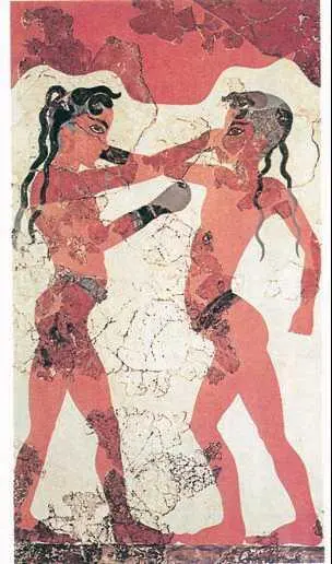 Боксирующие мальчики Фреска 15 в до н э Национальный археологический - фото 280