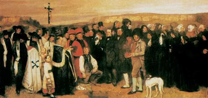 Г Курбе Похороны в Орнане 1850 г Лувр Париж Бунтарский дух Курбе - фото 294