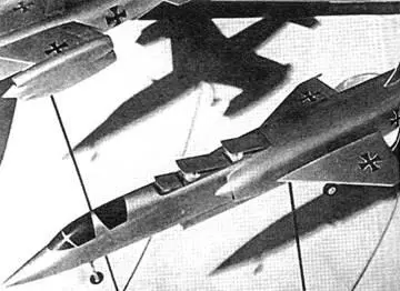 Модель истребителя VJ101D с комбинированной силовой установкой из подъемных - фото 44