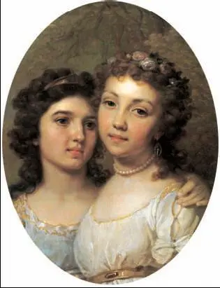 В Л Боровиковский Лизынька и Дашинька 1794 г Государственная - фото 120