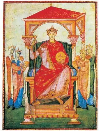 Император Оттон II Миниатюра Регистра св Григория Ок 983 г Музей - фото 163