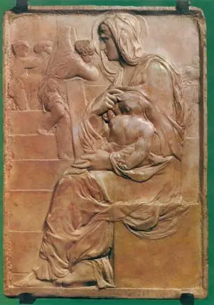 Микеланджело Мадонна у лестницы Барельеф Мрамор Ок 1491 г Дом - фото 25