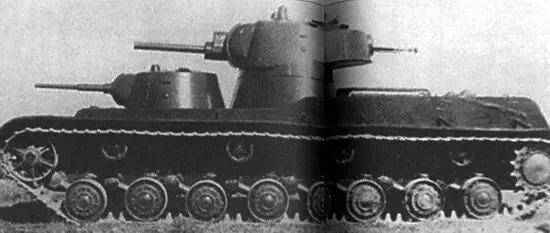 Перспективные советские многобашенные танки СМК вверху и Т100 внизу - фото 16