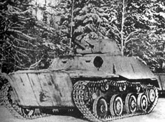 Колонна советских плавающих танков Т40 зимой 1941 года участвует в - фото 32