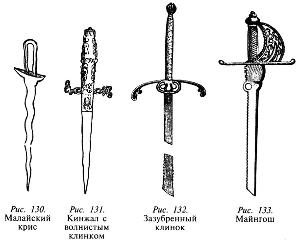Заточка лезвия меча обычно бывает прямой Исключения в основном следующие - фото 79