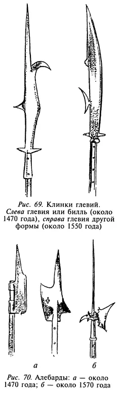 За период с 1400 до 1600 года форма копья тоже претерпевала значительные - фото 55