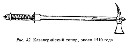 В течение XIV столетия в армиях начал появляться топор иного типа Это оружие - фото 65