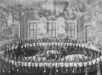 Свадьба Петра I и Екатерины Алексеевны 19 февраля 1712 года Гравюра А Ф - фото 50