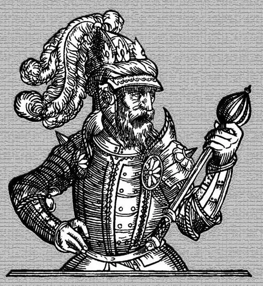 Великий князь литовский Ольгерд Гравюра XVI в Сын князя Гедимина правителя - фото 42