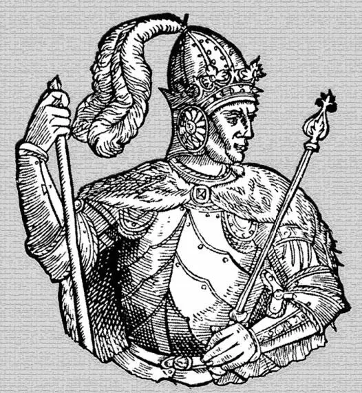 Великий князь литовский Витовт Гравюра XVI в Звездным часом литовского князя - фото 49