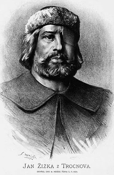 Один из руководителей гуситов Ян Жижка Художник Я Вилимек XIX в Ян Жижка - фото 50