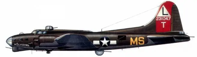 Боинг B17G Флаинг Фортресс 535я бомбардировочная эскадрилья 381я - фото 190