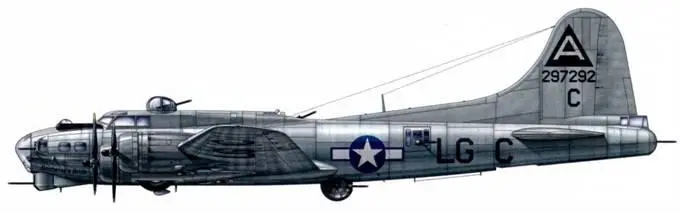 Боинг B17G Флаинг Фортресс 322я бомбардировочная эскадрилья 91я - фото 213