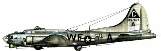 Боинг B17G ФлаингФортресс 364я бомбардировочная эскадрилья 305я - фото 214