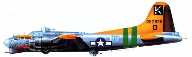 Боинг B17G Флаинг Фортресс 711я бомбардировочная эскадрилья 447я - фото 216