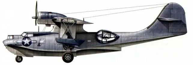 Консолидейтед PBY5A Неизвестная эскадрилья ВМС США середина войны - фото 261