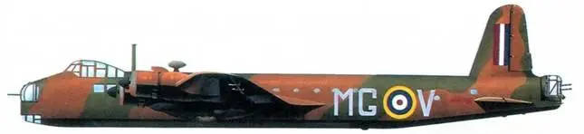 Шорт Стирлинг Mk I серия 1 Эскадрилья 7 Группа 3 Бомбардировочное - фото 63