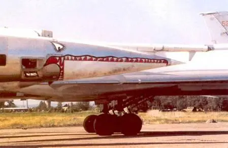 Носовая часть самолета Ту22 Шасси трехопорное основные стойки с - фото 102