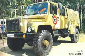 ГАЗ3308 ЕгерьМ 4X4 2001 г Пусковая установка БРДМ 2П32 комплекса - фото 490