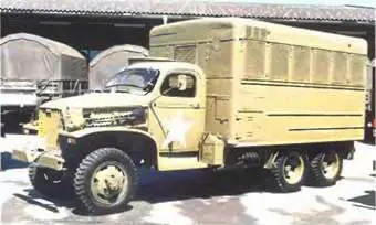 Фургонмастерская на шасси ДжиЭмСи CCKW353 1943 г В разгар войны на - фото 676