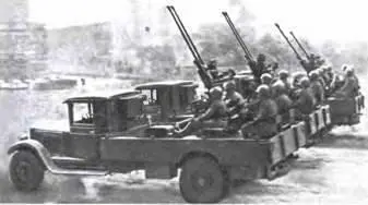 Зенитная установка на шасси ЗИС121936 г ЗИС6 в литовской армии 1938 г - фото 812