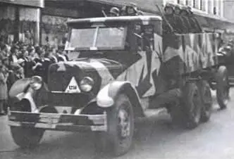 ЗИС6 в литовской армии 1938 г Бензозаправщик БЗ35 на шасси ЗИС6 - фото 813