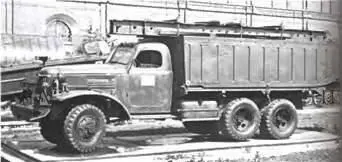 ЗИС151А с носовой секцией понтонного парка ТПП 1954 г Механический мост - фото 827