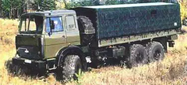 МАЗ6317 6х61996 г Система залпового огня БелГрад на шасси - фото 370